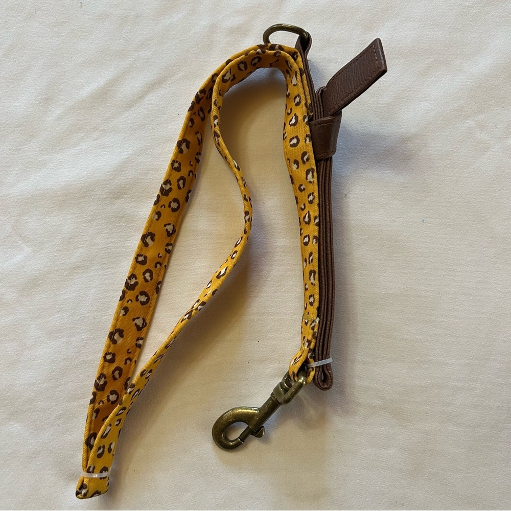 4 ft Yellow Cheetah Leash